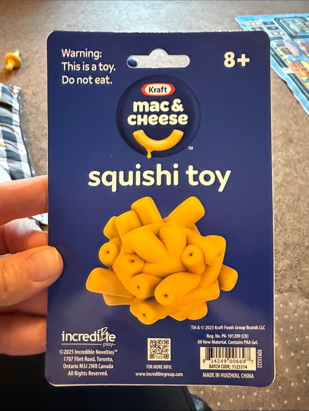 KRAFT- Mac & Cheese- Squishi /Squishy Toy- NEW - Picture 3 of 3